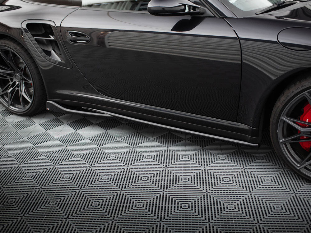 Maxton Design Side Skirts Diffusers Porsche 911 Turbo 997 - PO-911-997-TURBO-SD1G - Image 4