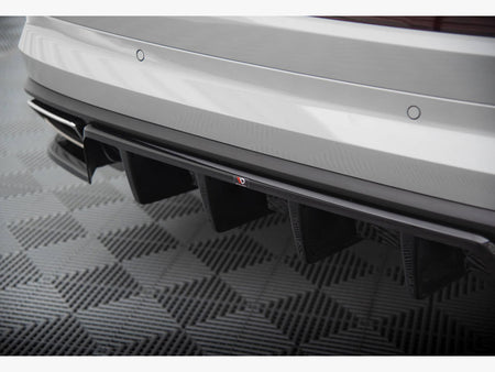 Maxton Design Rear Splitter (Vertical Bars) Skoda Kodiaq RS Mk1 Facelift - SK-KO-1F-RS-RD1G+RD2G - Image 4