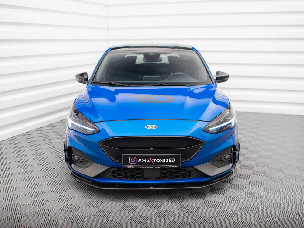 Street PRO Front Splitter Ford Focus ST / ST-Line Mk4 - Black-Red