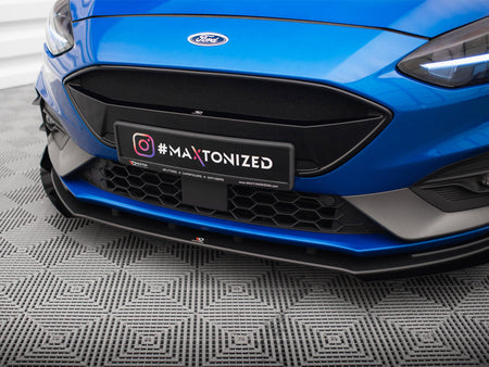 Maxton Design Street PRO Front Splitter + Flaps Ford Focus ST / ST-Line Mk4 - FOFO4STCNC-FD1B+FSF1G - Image 4