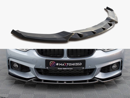 Maxton Design Front Splitter V.3 BMW 4 Coupe / Gran Coupe / Cabrio M-Pack F32 / F36 / F33 - BM-4-F32-MPACK-FD3G - Image 1