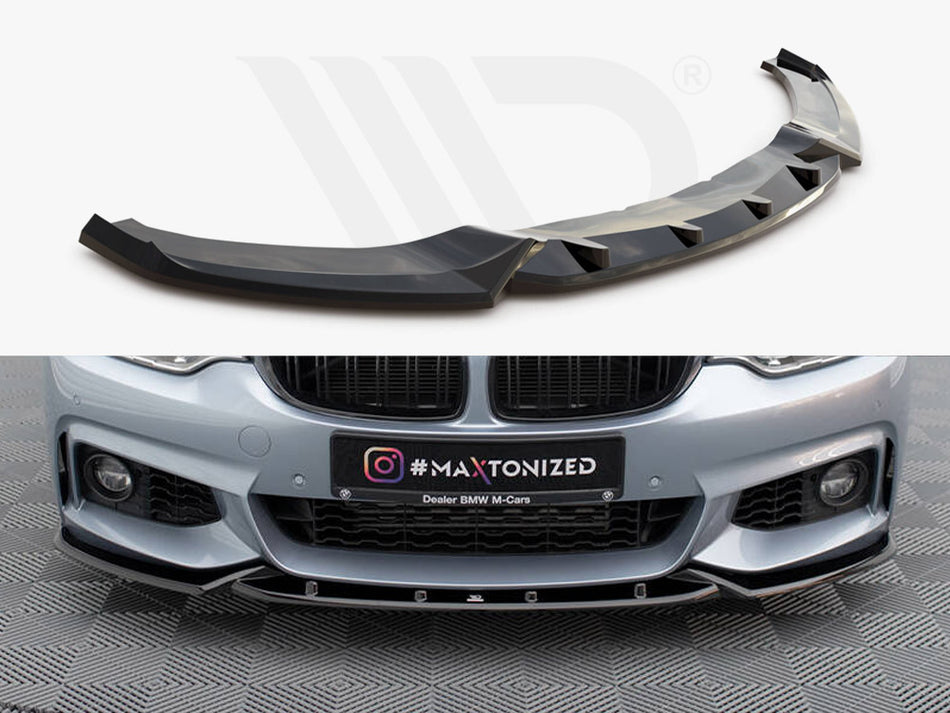 MAXTON DESIGN Front Splitter V.3 BMW 4 Coupe / Gran Coupe / Cabrio M-Pack F32 / F36 / F33