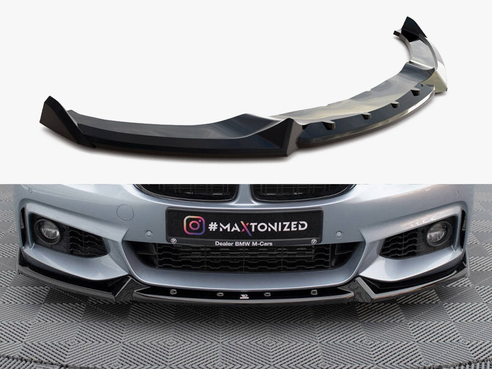 Maxton Design Front Splitter V.4 BMW 4 Coupe / Gran Coupe / Cabrio M-Pack F32 / F36 / F33 - BM-4-F32-MPACK-FD4G - Image 1