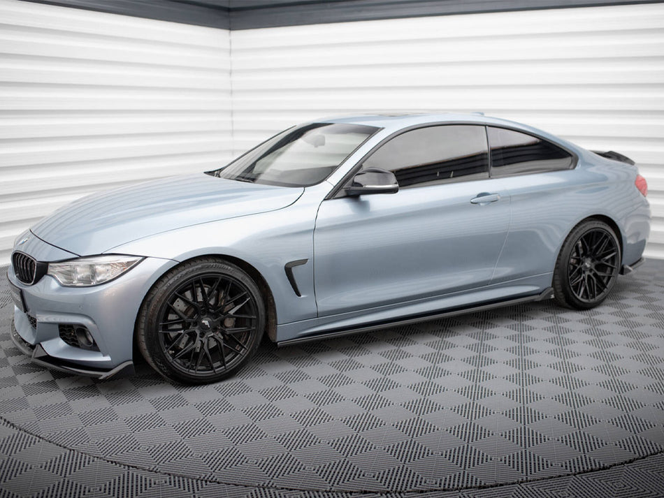 Maxton Design Side Skirts Diffusers V.2 BMW 4 Coupe / Gran Coupe / Cabrio M-Pack F32 / F36 / F33 - BM-4-F32-MPACK-SD2G - Image 2
