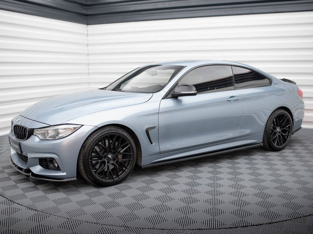 Maxton Design Side Skirts Diffusers V.3 BMW 4 Coupe / Gran Coupe / Cabrio M-Sport F32 / F36 / F33 - BM-4-F32-MPACK-SD3G - Image 2