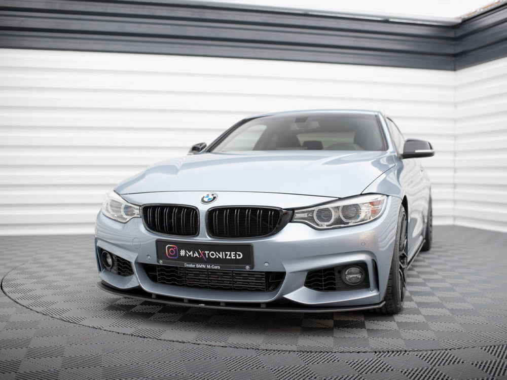 Maxton Design Street PRO Front Splitter BMW 4 Coupe / Gran Coupe / Cabrio M-Pack F32 / F36 / F33 - BM4F32MPACKCNC-FD4B - Image 2