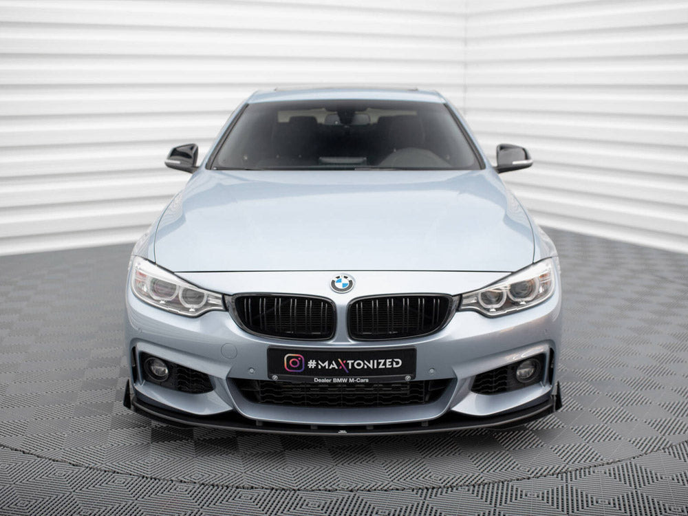 Maxton Design Street PRO Front Splitter + Flaps BMW 4 Coupe / Gran Coupe / Cabrio M-Pack F32 / F36 / F33 - BM4F32MPACKCNC-FD4B+FSF1G - Image 3