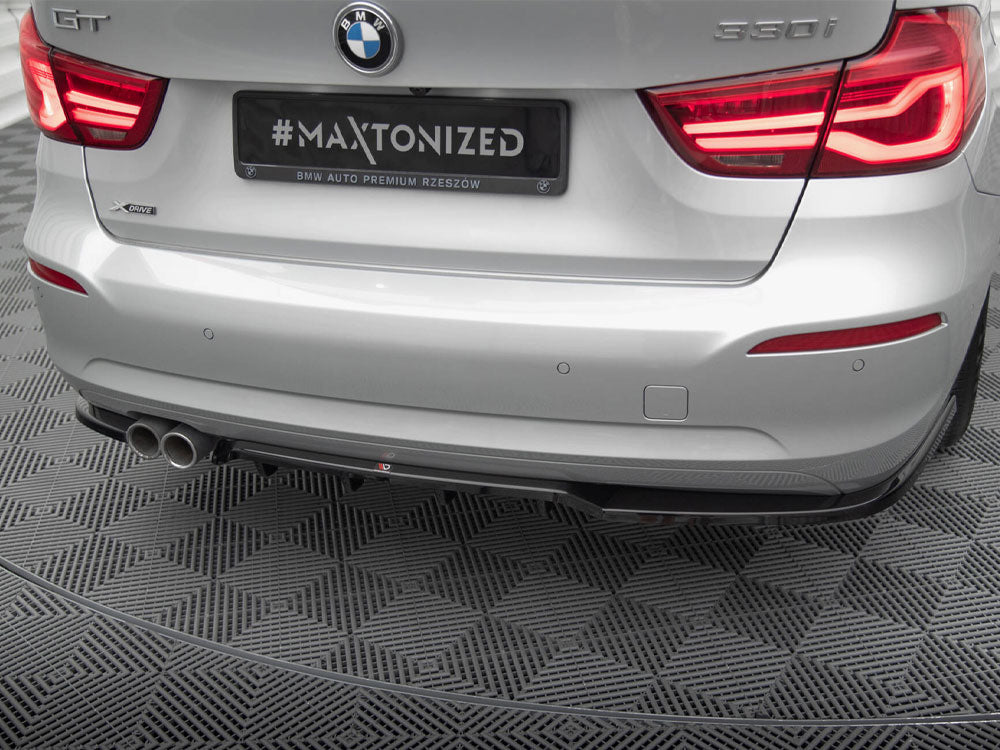 Maxton Design Central Rear Splitter (Vertical Bars) BMW 3 GT F34 Facelift - BM-3-34F-GT-RSD1G+RD1G - Image 3