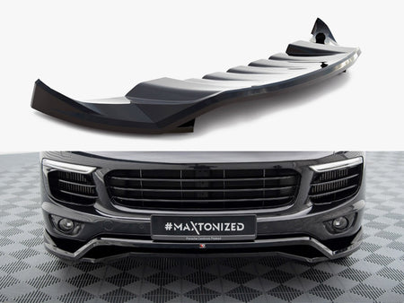 Maxton Design Front Splitter Porsche Cayenne Mk2 Facelift - PO-CAY-2F-FD1G+FD1RG - Image 1