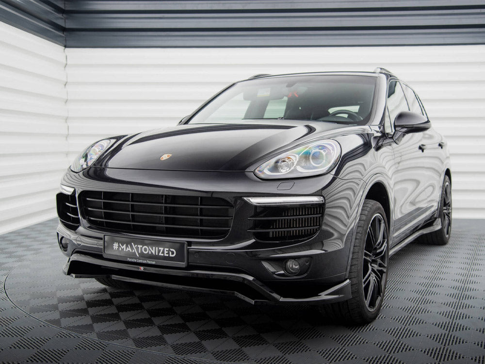 Maxton Design Front Splitter Porsche Cayenne Mk2 Facelift - PO-CAY-2F-FD1G+FD1RG - Image 2
