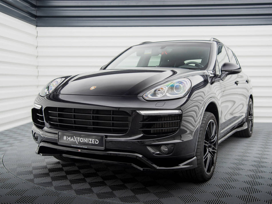 Maxton Design Front Splitter Porsche Cayenne Mk2 Facelift - PO-CAY-2F-FD1G+FD1RG - Image 2