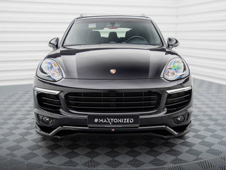 Maxton Design Front Splitter Porsche Cayenne Mk2 Facelift - PO-CAY-2F-FD1G+FD1RG - Image 3