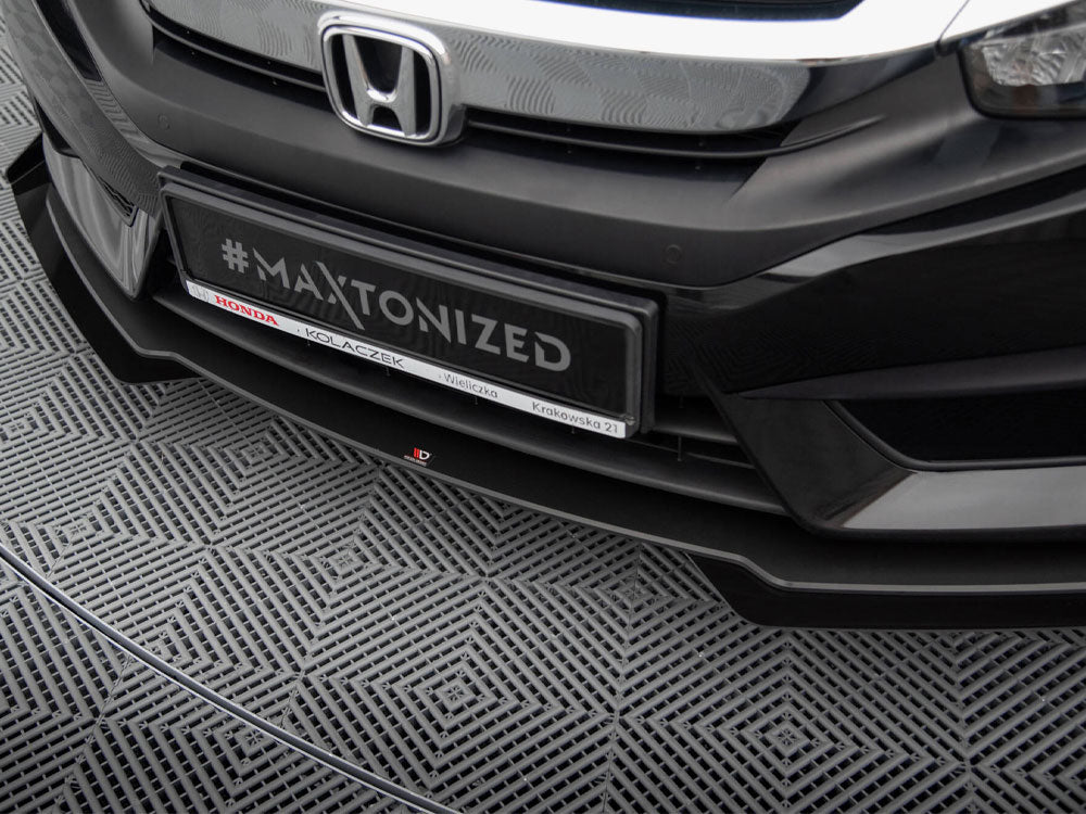 Maxton Design Street PRO Front Splitter + Flaps Honda Civic Mk10 - HOCI10CNC-FD1B+FSF1G - Image 4