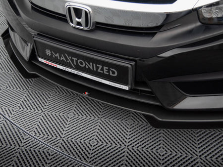 Maxton Design Street PRO Front Splitter + Flaps Honda Civic Mk10 - HOCI10CNC-FD1B+FSF1G - Image 4