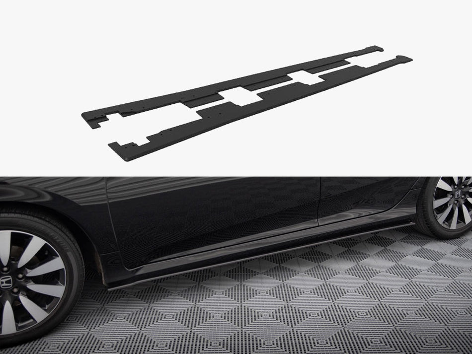 Maxton Design Street PRO Side Skirts Diffusers Honda Civic Mk10 - HOCI10CNC-SD1B - Image 1