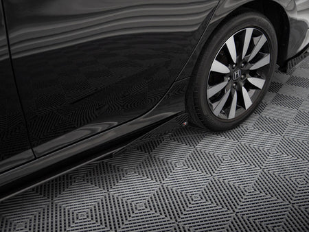 Maxton Design Street PRO Side Skirts Diffusers + Flaps Honda Civic Mk10 - HOCI10CNC-SD1B+SF1G - Image 5