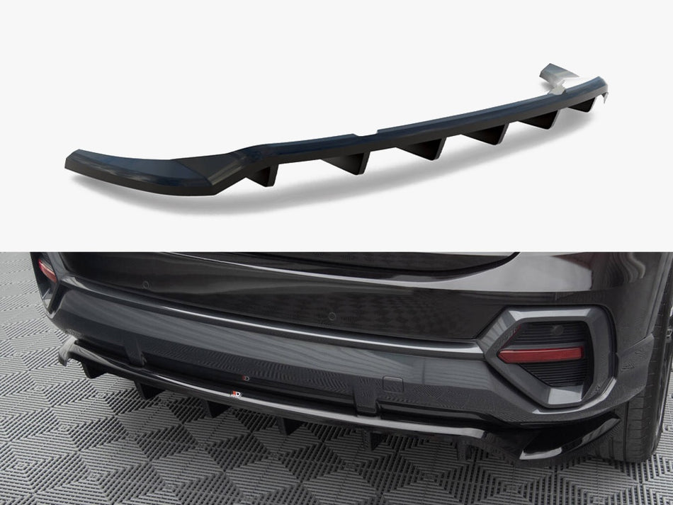 Maxton Design Central Rear Splitter (Vertical Bars) Audi Q3 Sportback F3 - AU-Q3-2-SB-RD1G+RD2G - Image 1