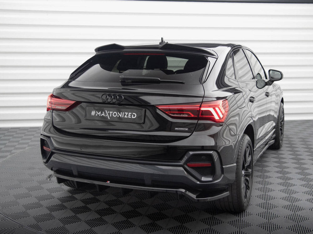 Maxton Design Central Rear Splitter (Vertical Bars) Audi Q3 Sportback F3 - AU-Q3-2-SB-RD1G+RD2G - Image 2
