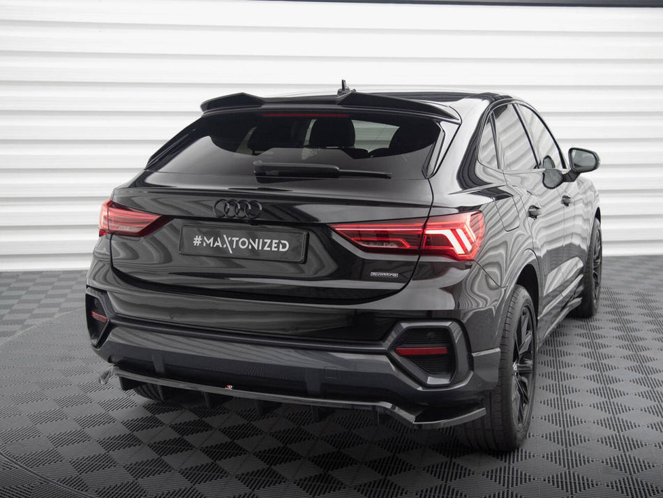 Maxton Design Central Rear Splitter (Vertical Bars) Audi Q3 Sportback F3 - AU-Q3-2-SB-RD1G+RD2G - Image 2