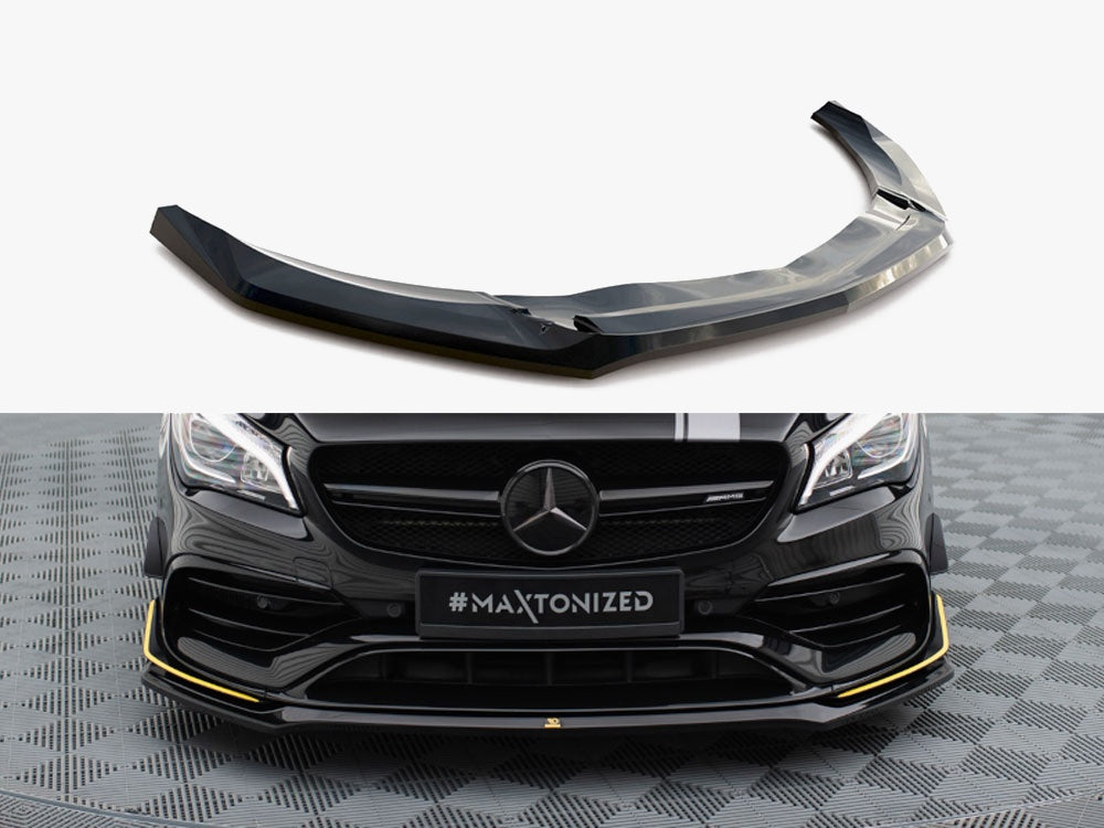Maxton Design Front Splitter V.3 Mercedes-AMG CLA 45 Aero C117 Facelift - ME-CLA-117-45-AMG-AERO-FD1G - Image 1