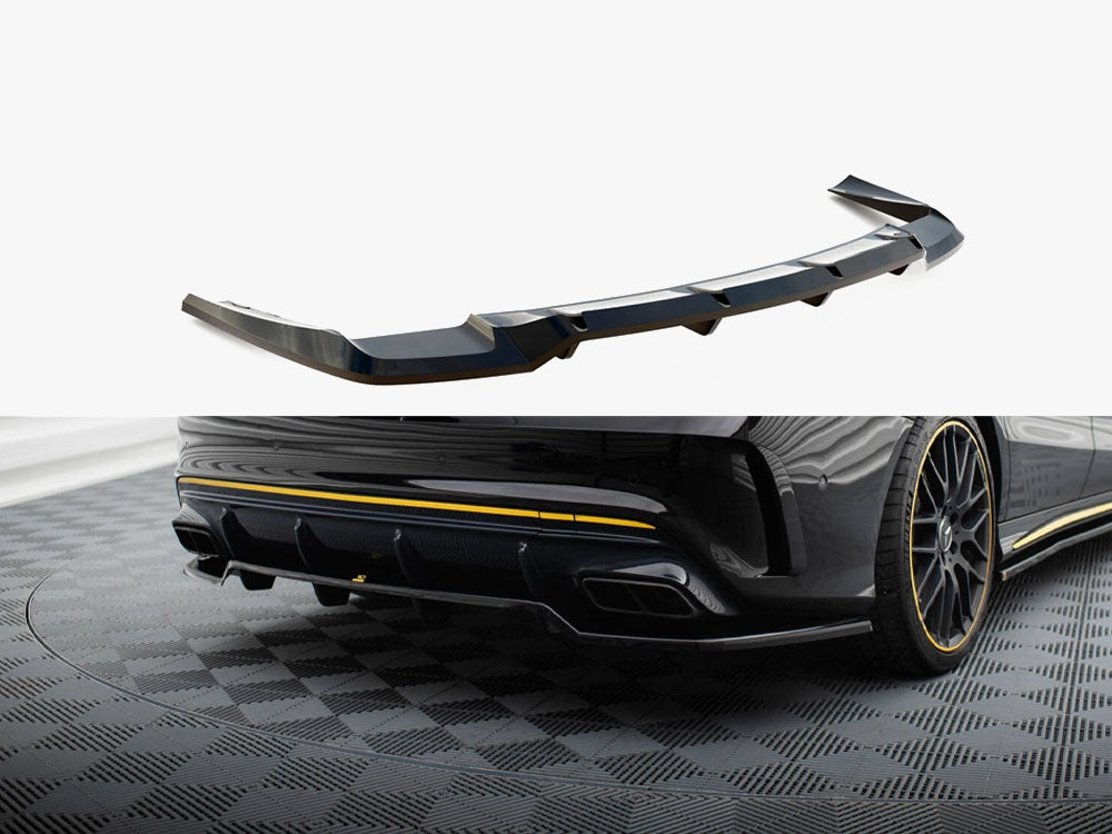 Maxton Design Rear Splitter (Vertical Bars) Mercedes-AMG CLA 45 C117 Facelift - ME-CLA-117-45-AMG-AERO-RD1G+RD2G - Image 1