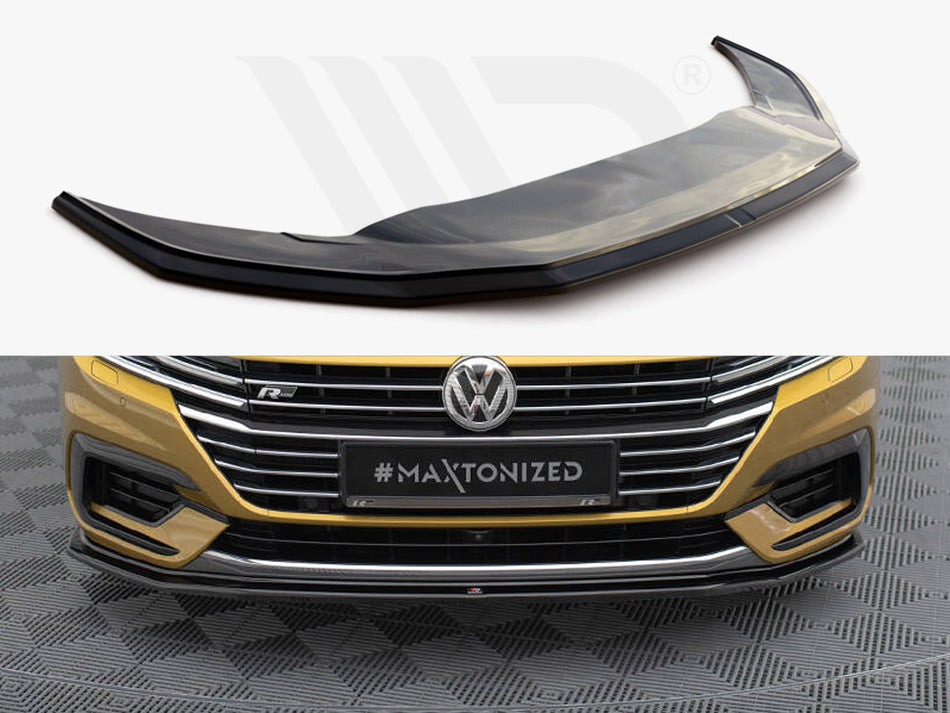 MAXTON DESIGN Front Splitter V.1 VW Arteon R-Line - Carbon Look