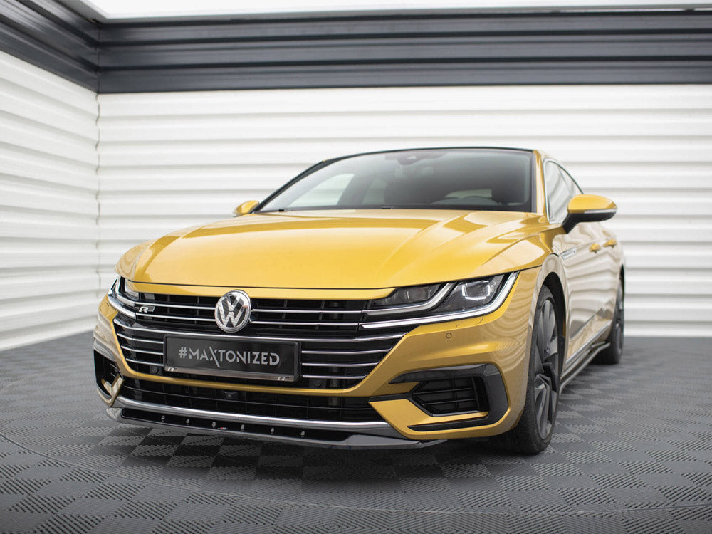 Maxton Design Front Splitter V.2 VW Arteon R-Line - Carbon Look - VW-AR-1-RLINE-FD2C - Image 2