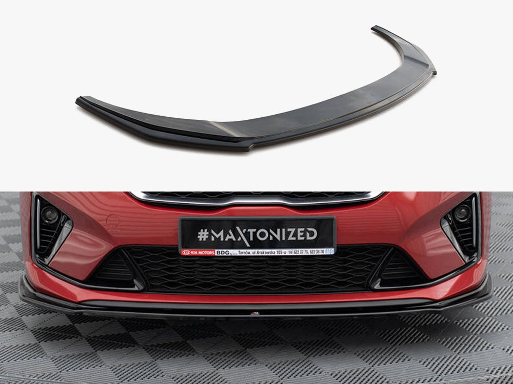 Maxton Design Front Splitter V.1 Kia Ceed GT / GT-Line Mk3 / ProCeed Mk1 - KI-CE-3-PRO-GT-FD1G - Image 1