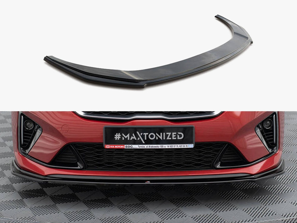 Maxton Design Front Splitter V.1 Kia Ceed GT / GT-Line Mk3 / ProCeed Mk1 - KI-CE-3-PRO-GT-FD1G - Image 1