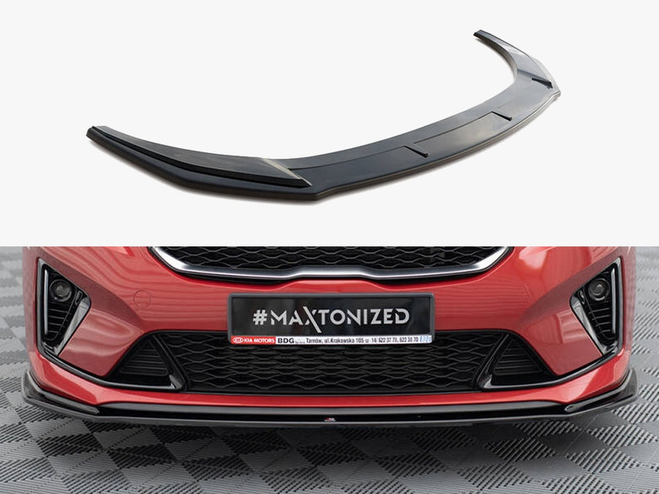 Maxton Design Front Splitter V.3 Kia Ceed GT / GT-Line Mk3 / ProCeed Mk1 - KI-CE-3-PRO-GT-FD3G - Image 1