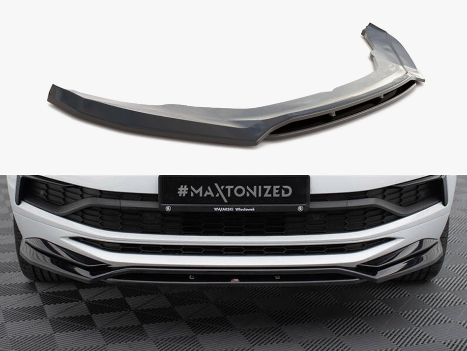 Maxton Design Front Splitter Skoda Kodiaq Mk1 Sportline / RS - Textured - SK-KO-1-SL-FD1T+FD1RT - Image 1