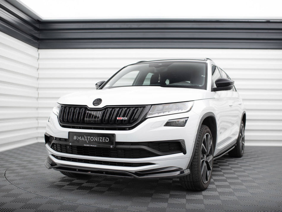 Maxton Design Front Splitter Skoda Kodiaq Mk1 Sportline / RS - Textured - SK-KO-1-SL-FD1T+FD1RT - Image 2