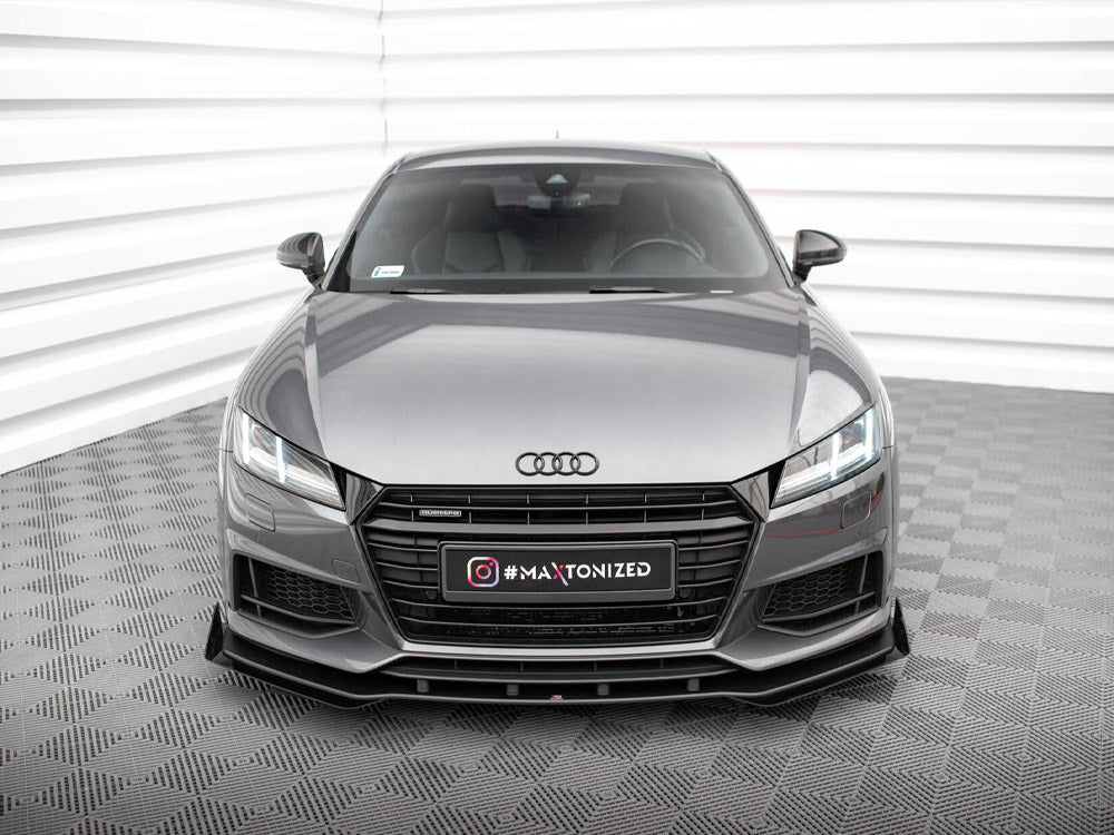 Maxton Design Street PRO Front Splitter + Flaps Audi TT S / S-Line 8S - AUTT3SLINECNC-FD1B+FSF1G - Image 3