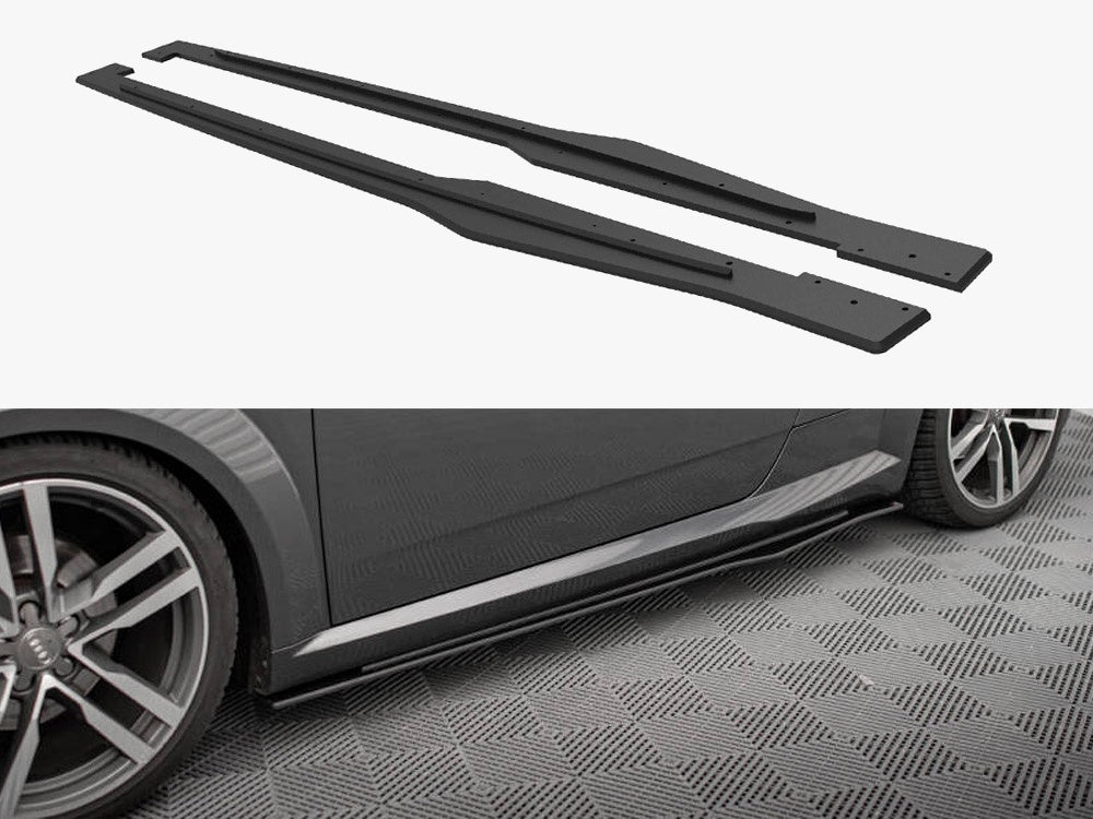 Maxton Design Street PRO Side Skirts Diffusers Audi TT S / S-Line 8S - AUTT3SLINECNC-SD1B - Image 1