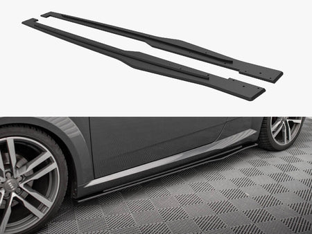 Maxton Design Street PRO Side Skirts Diffusers Audi TT S / S-Line 8S - AUTT3SLINECNC-SD1B - Image 1