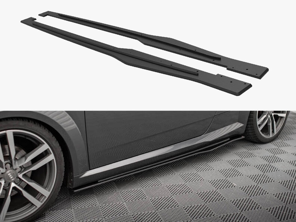 Maxton Design Street PRO Side Skirts Diffusers Audi TT S / S-Line 8S - AUTT3SLINECNC-SD1B - Image 1