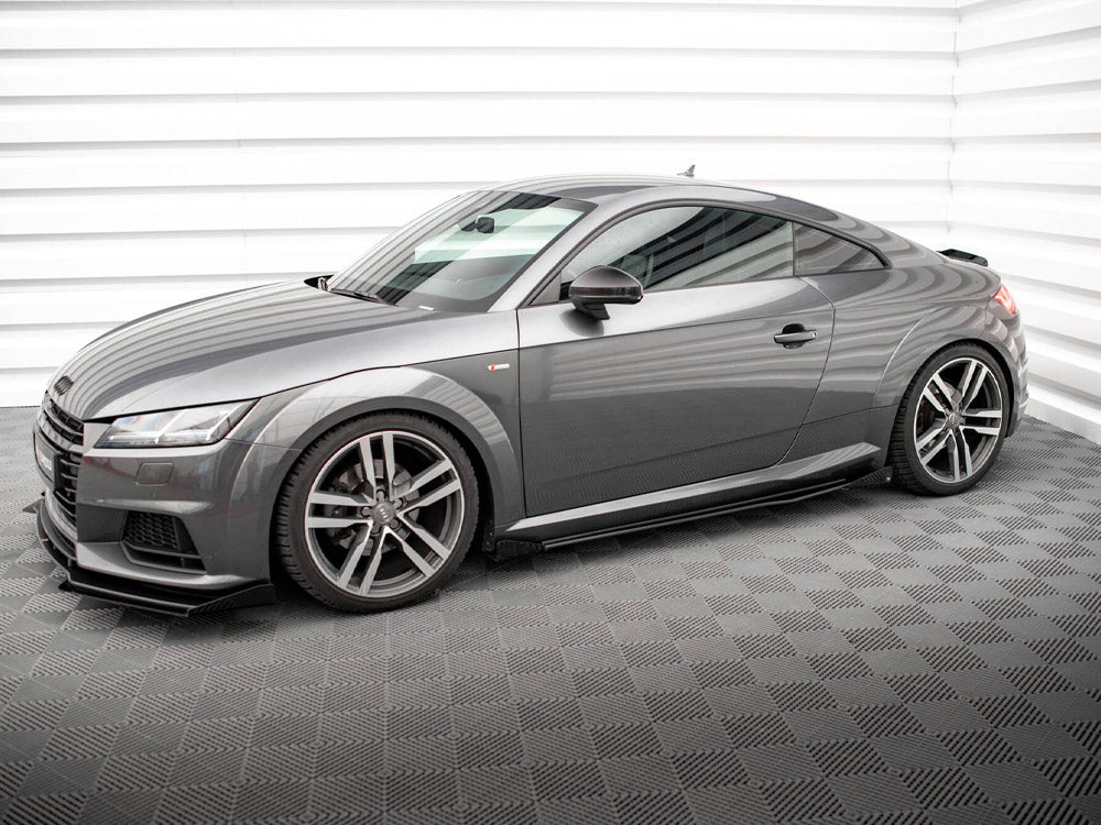 Maxton Design Street PRO Side Skirts Diffusers + Flaps Audi TT S / S-Line 8S - AUTT3SLINECNC-SD1B+SF1G - Image 2