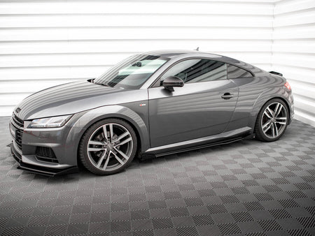 Maxton Design Street PRO Side Skirts Diffusers + Flaps Audi TT S / S-Line 8S - AUTT3SLINECNC-SD1B+SF1G - Image 2