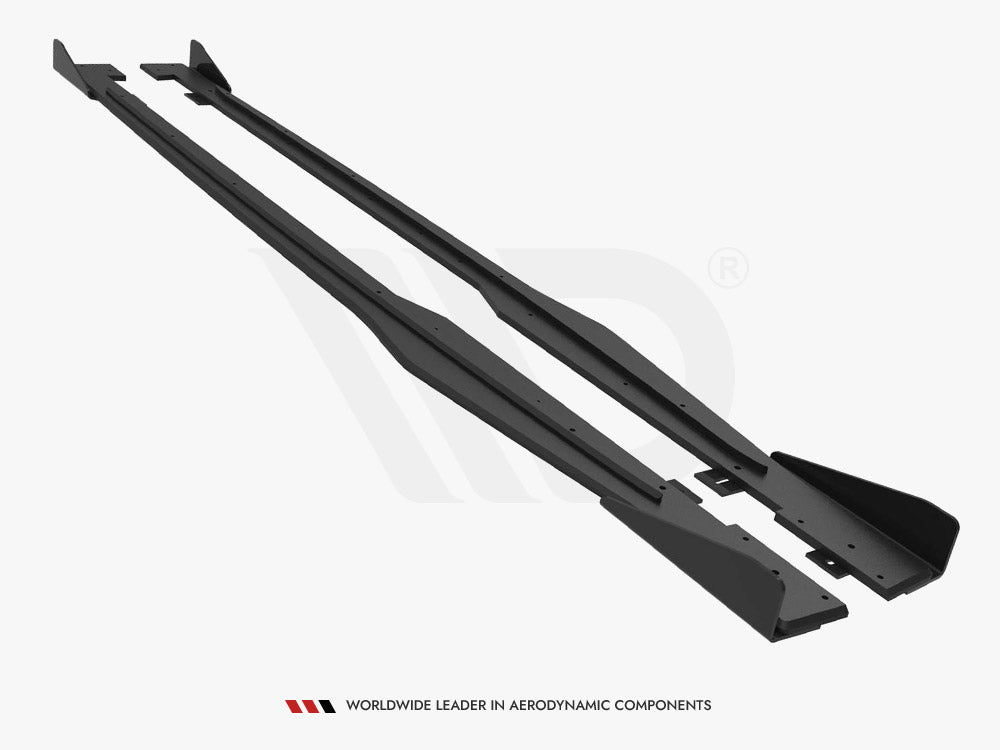Maxton Design Street PRO Side Skirts Diffusers + Flaps Audi TT S / S-Line 8S - AUTT3SLINECNC-SD1B+SF1G - Image 6