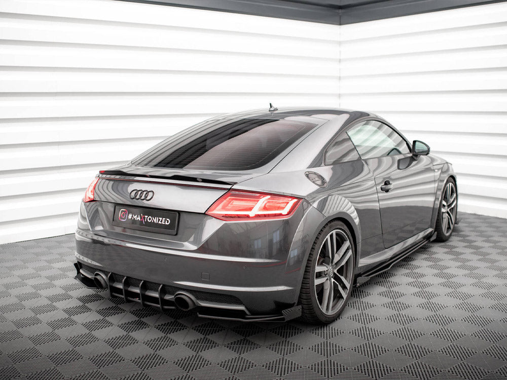 Maxton Design Street Pro Rear Side Splitters + Flaps Audi TT S-Line 8S - AUTT3SLINECNC-RSD1B+RSF1G - Image 2