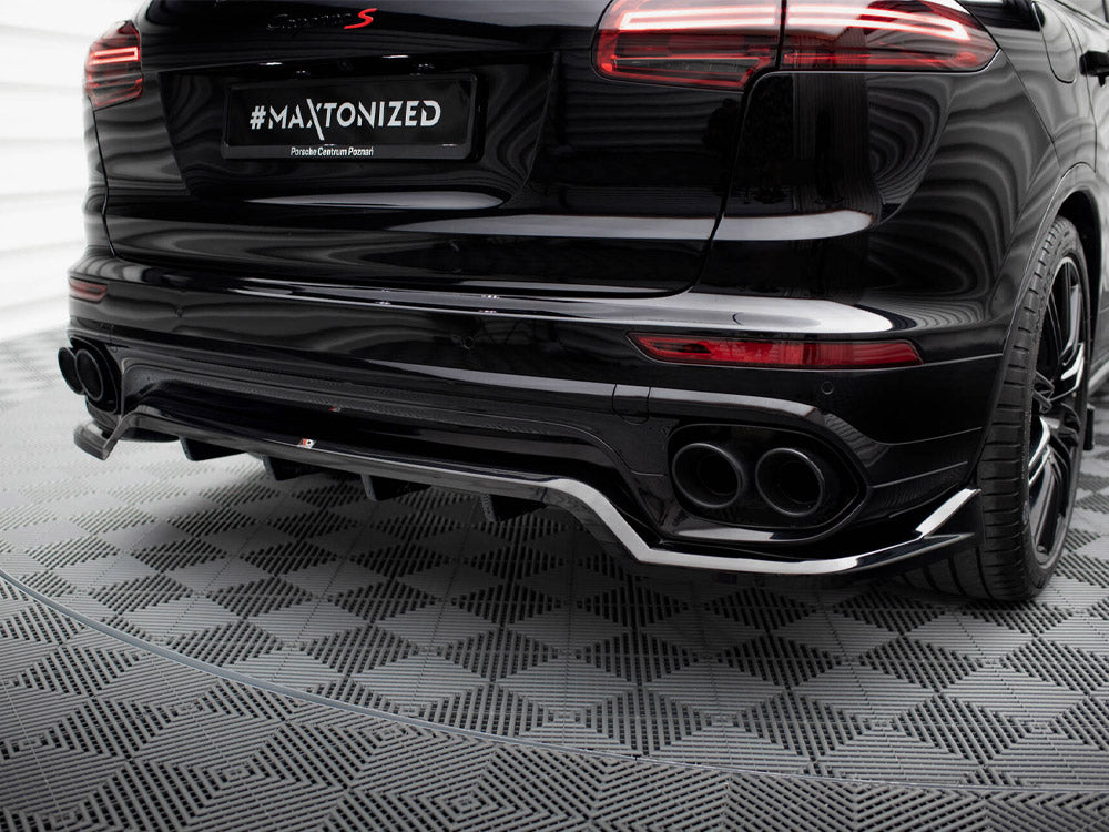 Maxton Design Rear Splitter (Vertical Bars) Porsche Cayenne Mk2 Facelift - PO-CAY-2F-RD1G+RD2G - Image 3