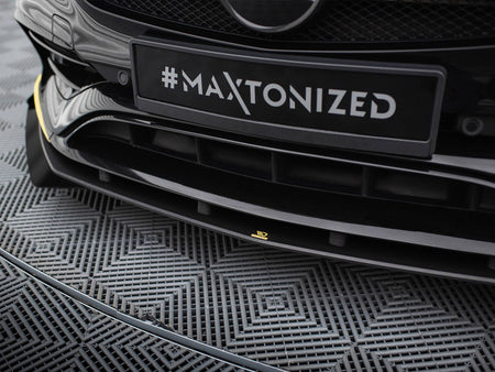 Maxton Design Street PRO Front Splitter + Flaps Mercedes-AMG CLA 45 Aero C117 Facelift - MECLA117AMGAEROCNC-FD1B+FSF1G - Image 5