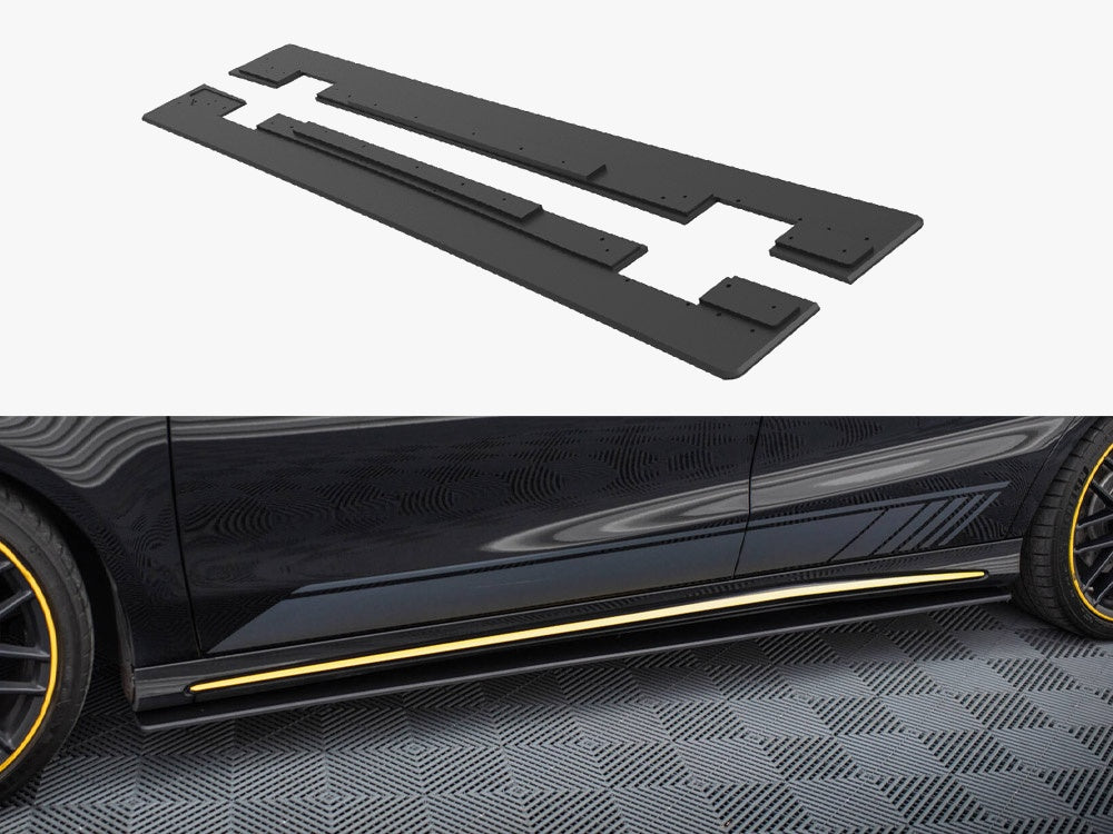 Maxton Design Street PRO Side Skirts Diffusers Mercedes-AMG CLA 45 C117 Facelift - MECLA117AMGAEROCNC-SD1B - Image 1