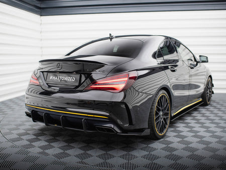 Maxton Design Street Pro Rear Side Splitters + Flaps Mercedes-AMG CLA 45 C117 Facelift - MECLA117AMGAEROCNC-RSD1B+RSF1G - Image 2