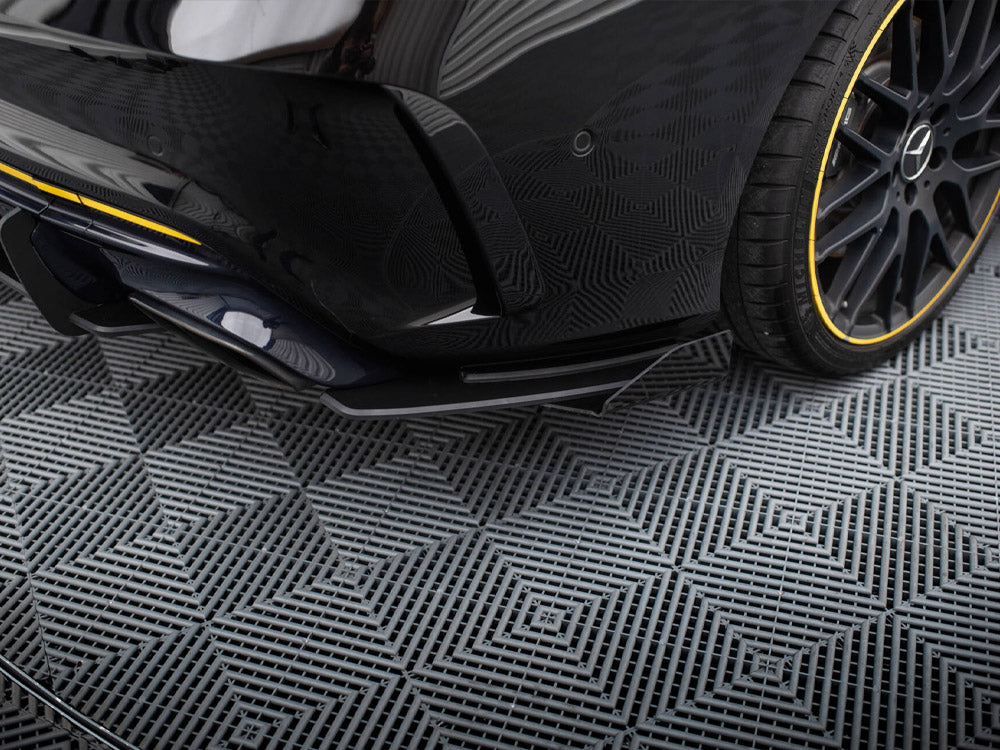 Maxton Design Street Pro Rear Side Splitters + Flaps Mercedes-AMG CLA 45 C117 Facelift - MECLA117AMGAEROCNC-RSD1B+RSF1G - Image 3