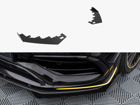 Maxton Design Front Flaps Mercedes-AMG CLA 45 Aero C117 Facelift - MECLA117AMGAEROCNC-FSF1G - Image 1