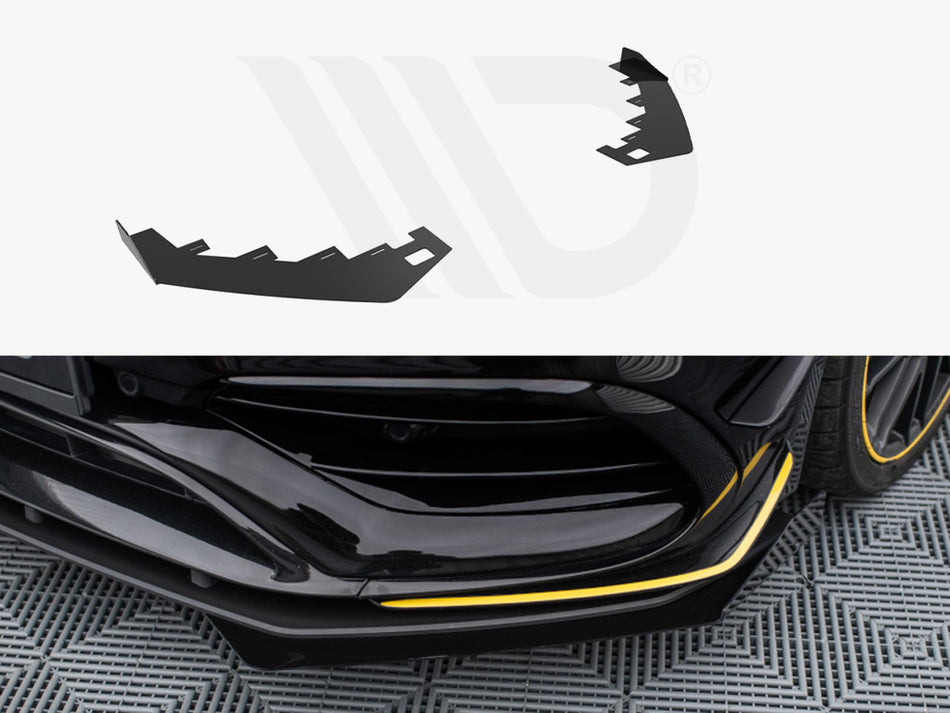 MAXTON DESIGN Front Flaps Mercedes-AMG CLA 45 Aero C117 Facelift