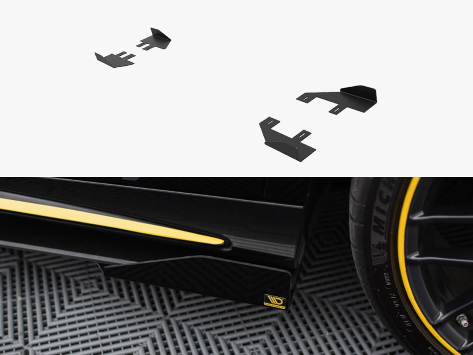 Maxton Design Side Flaps Mercedes-AMG CLA 45 C117 Facelift - MECLA117AMGAEROCNC-SF1G - Image 1