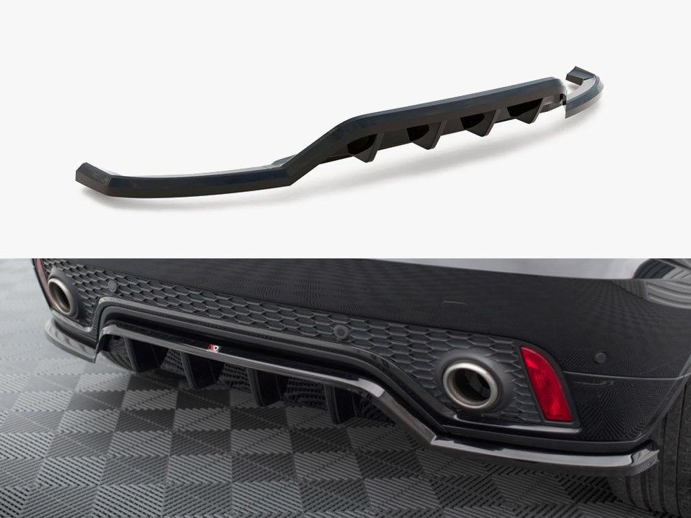 Maxton Design Central Rear Splitter (Vertical Bars) Jaguar E-Pace R-Dynamic Mk1 - JA-EP-1-RDYNAMIC-RD1G+RD2G - Image 1