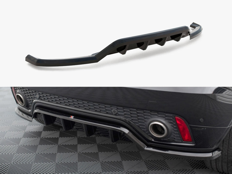 Maxton Design Central Rear Splitter (Vertical Bars) Jaguar E-Pace R-Dynamic Mk1 - JA-EP-1-RDYNAMIC-RD1G+RD2G - Image 1